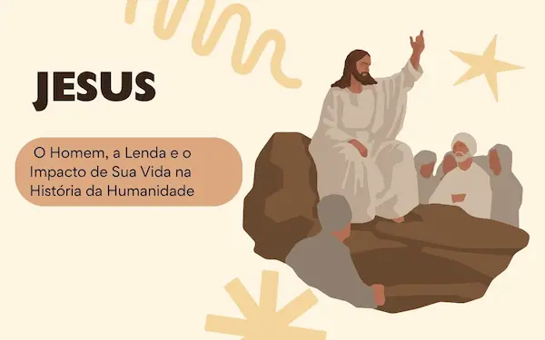 Brown And Beige Illustrated Playful Jesus Sermon Presentation